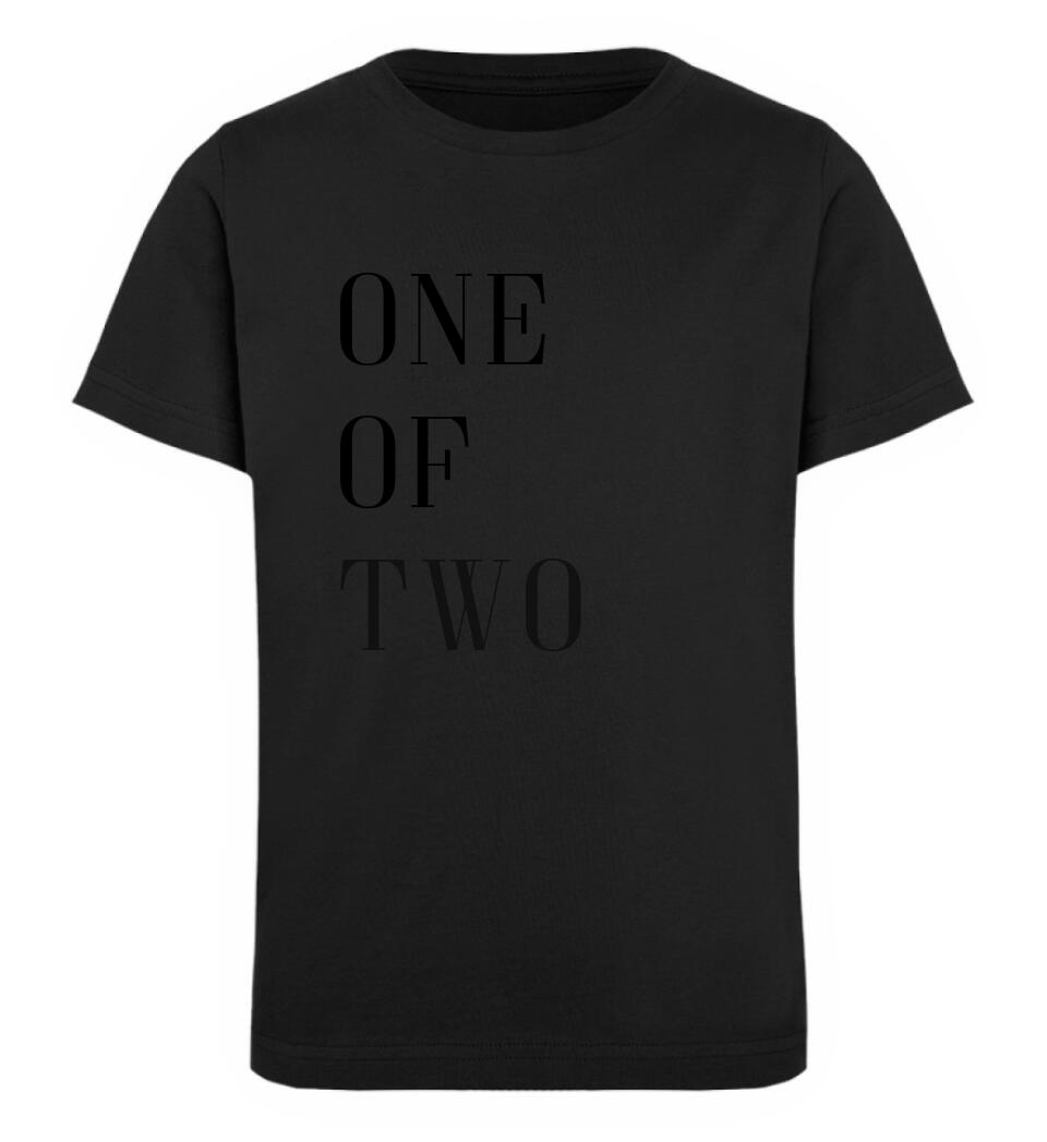 ONE OF TWO - Kinder Organic Shirt *personalisierbar*