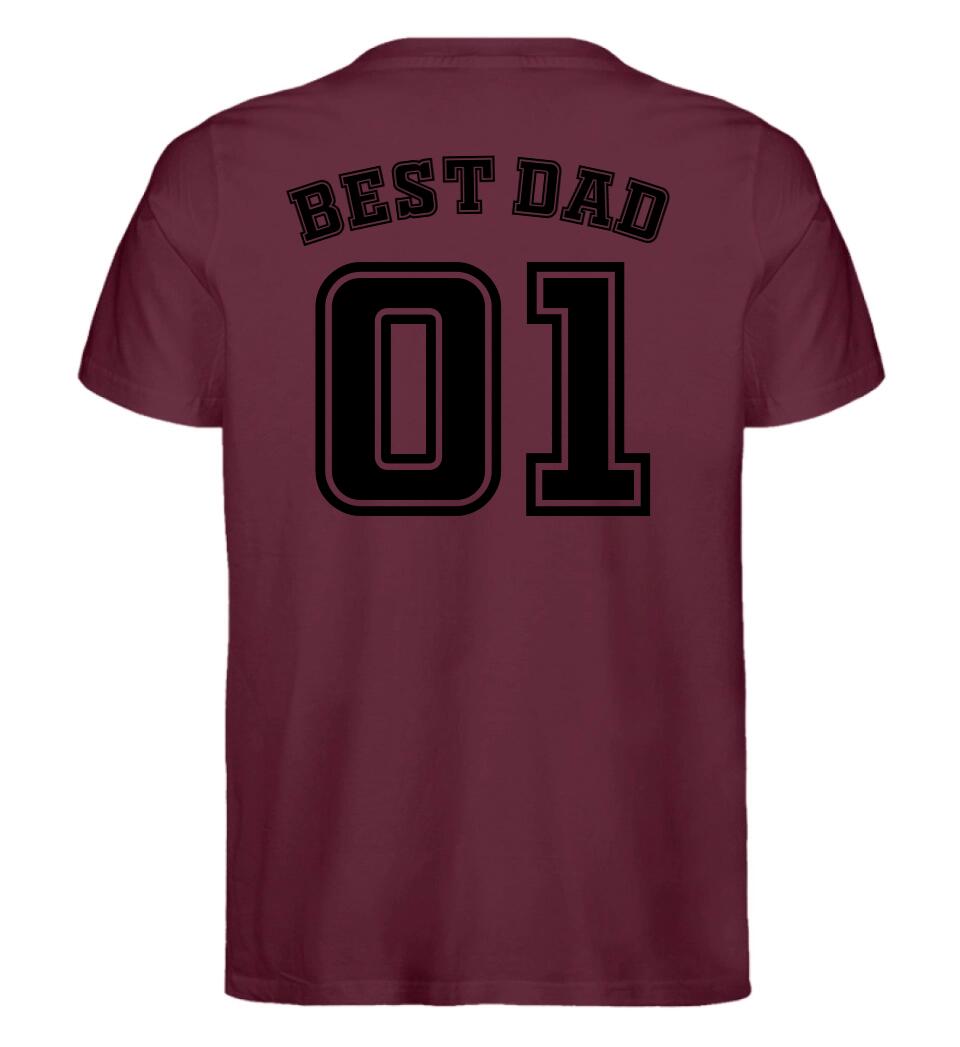 Best Dad College - Premium Organic Shirt *personalisierbar*