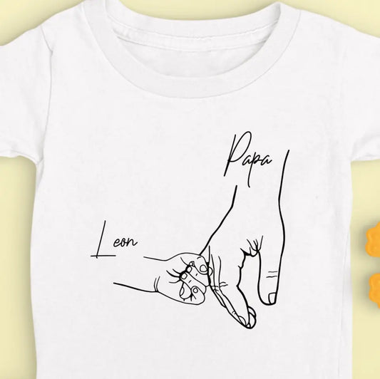 Hold my hand Dad - Bio Baby Shirt *personalisierbar*