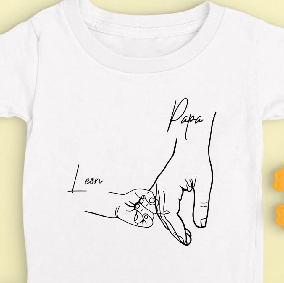 Hold my hand Dad - Bio Baby Shirt *personalisierbar*