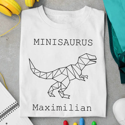 Minisaurus - Bio Kinder Shirt *personalisierbar (mit Namen)*