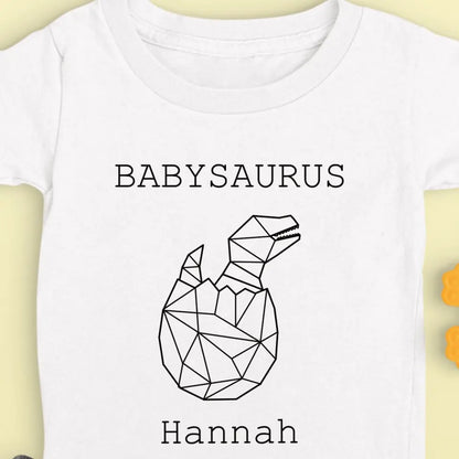 Babysaurus - Bio Baby Shirt *personalisierbar (mit Namen)*