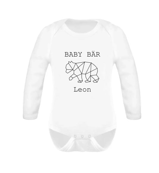 Baby Bär - Baby Body Langarm *personalisierbar*