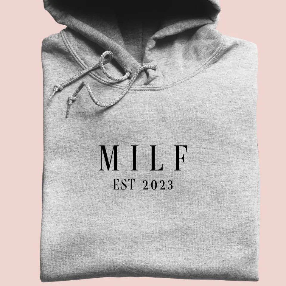 MILF - Bio Unisex Hoodie *personalisierbar*