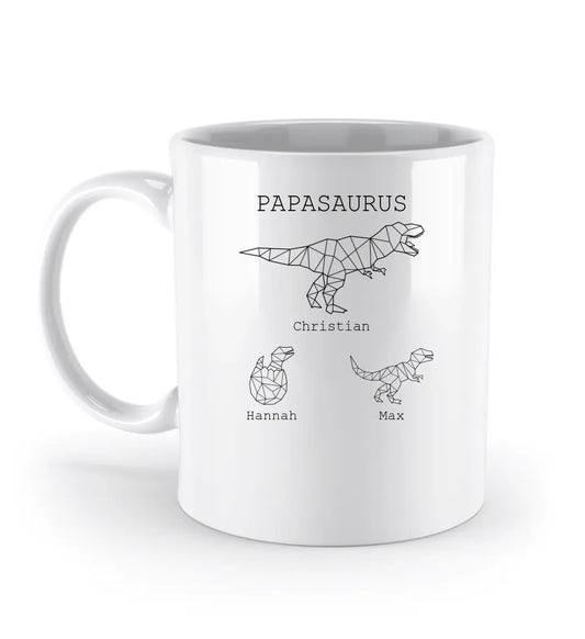 Papasaurus - Tasse mit Namen