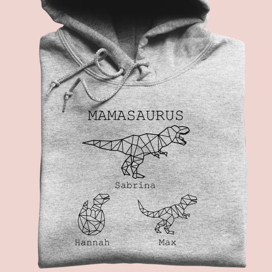 Mamasaurus - Bio Unisex Hoodie *personalisierbar (mit Namen)*