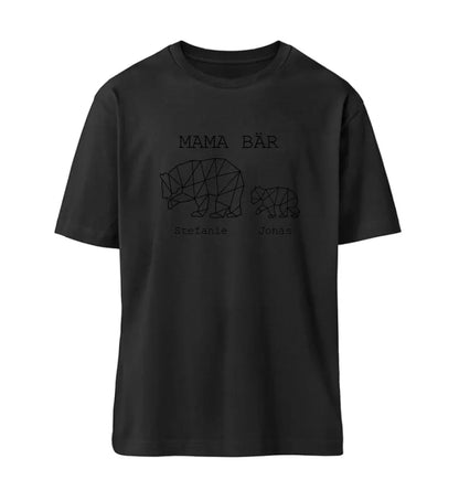 Mama Bär - Damen Relaxed Organic Shirt *personalisierbar (1-4 Kinder)*