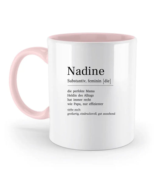 Mama Definition -  Zweifarbige Tasse