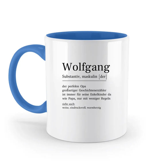 Opa Definition - Zweifarbige Tasse