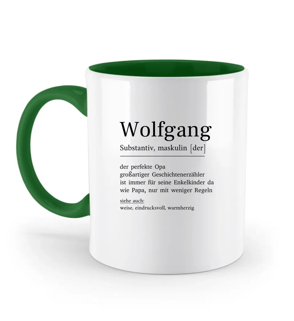 Opa Definition - Zweifarbige Tasse