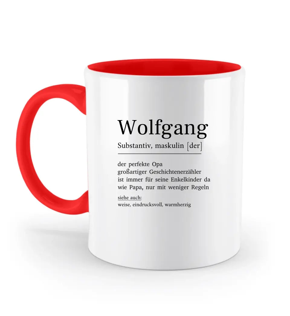 Opa Definition - Zweifarbige Tasse