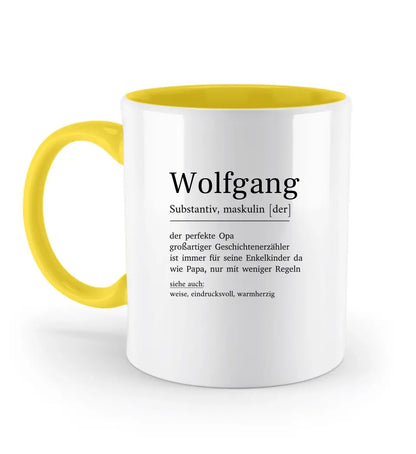 Opa Definition - Zweifarbige Tasse