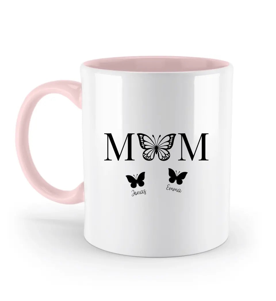 Mom Butterfly - Zweifarbige Tasse