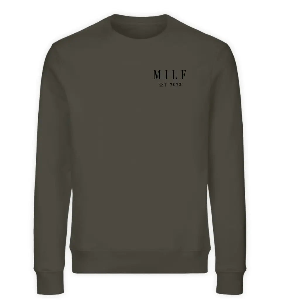 MILF small - Premium Organic Sweatshirt *personalisierbar*
