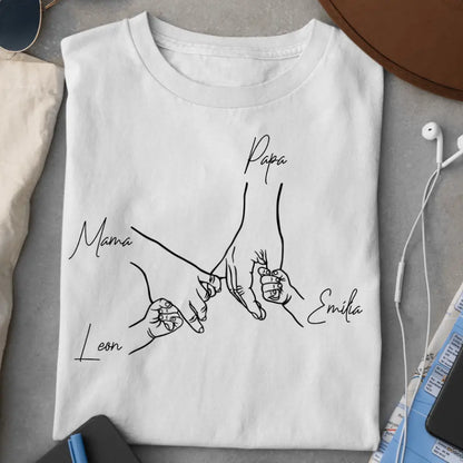 Family Hands - Bio Herren Shirt *personalisierbar*