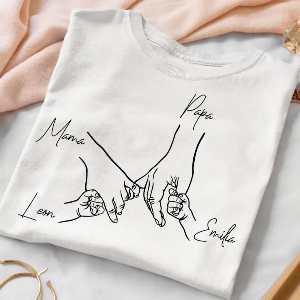 Family Hands - Bio Damen Shirt *personalisierbar*