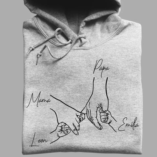 Family Hands - Bio Unisex Hoodie *personalisierbar*