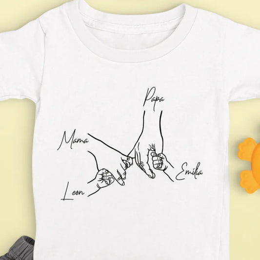 Family Hands - Bio Baby Shirt *personalisierbar*