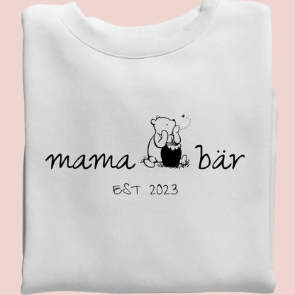 Mama Pu-Bär - Bio Unisex Sweatshirt *personalisierbar*