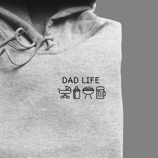 Dad Life Symbole - Bio Unisex Hoodie *personalisierbar*