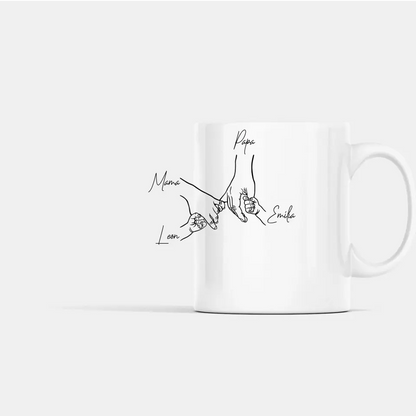Family Hands - Panorama Tasse