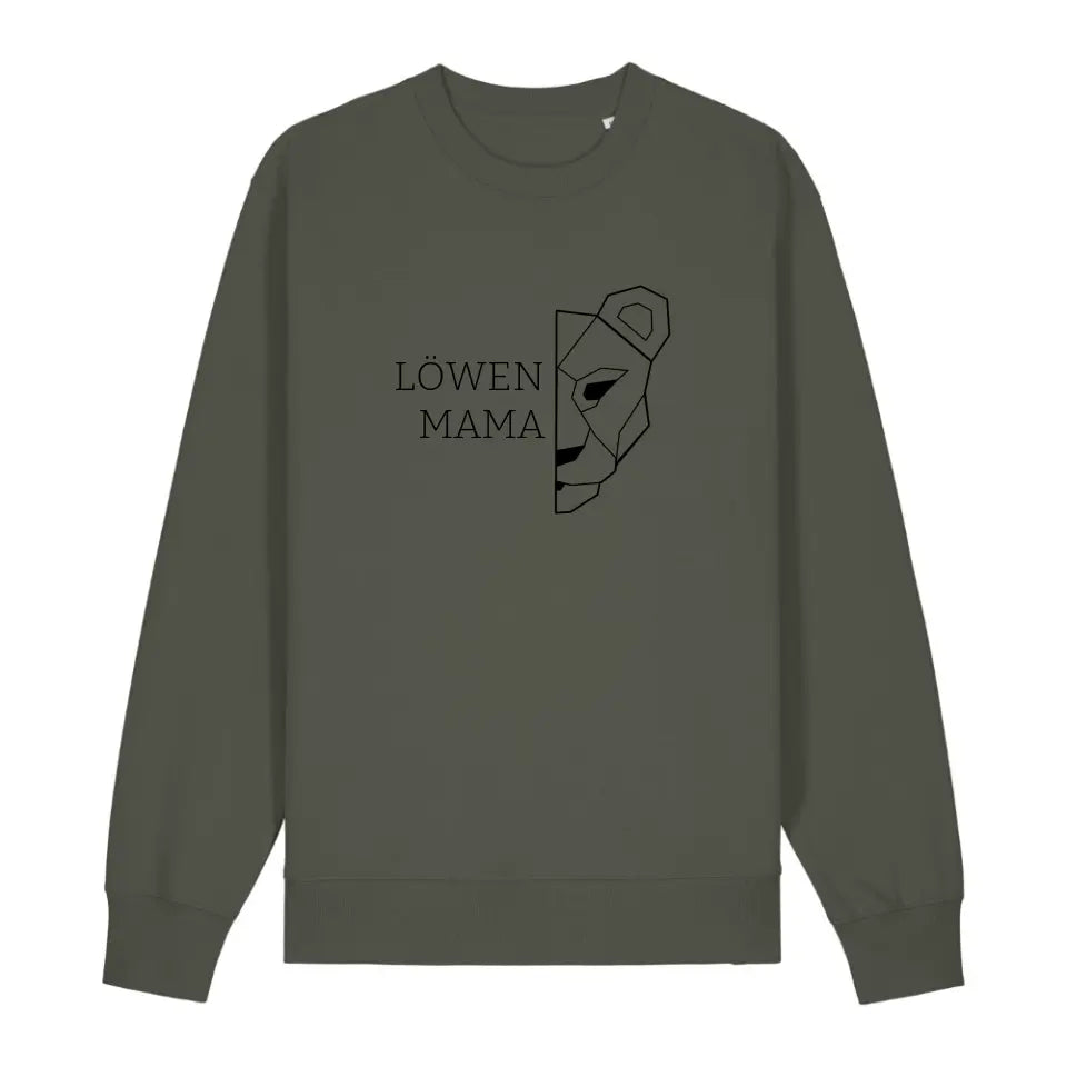 Löwen Mama - Bio Unisex Sweatshirt *personalisierbar (ohne Namen)*