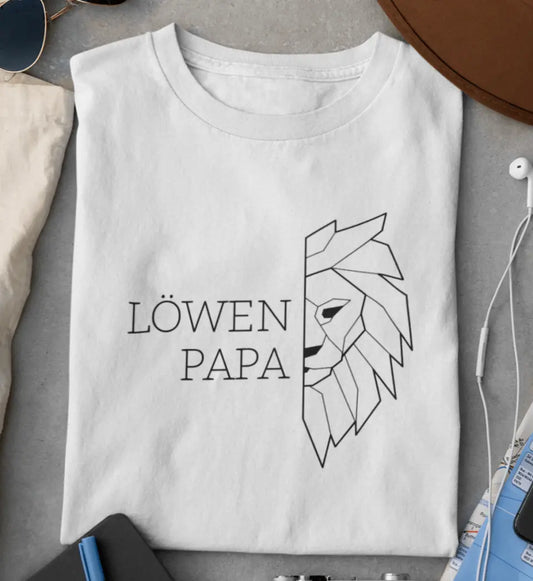 Löwen Papa - Bio Herren Shirt *personalisierbar (ohne Namen)*