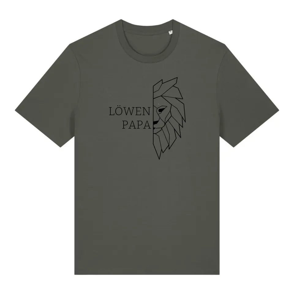 Löwen Papa - Bio Herren Shirt *personalisierbar (ohne Namen)*