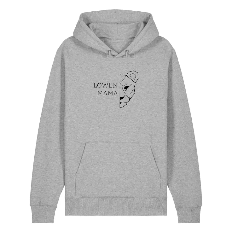 Löwen Mama - Bio Unisex Hoodie *personalisierbar (ohne Namen)*