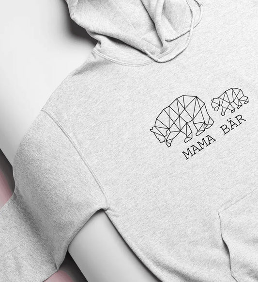 Mama Bär - Bio Unisex Hoodie *personalisierbar (1-4 Kinder ohne Namen)*