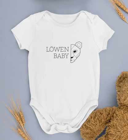 Löwen Baby - Bio Baby Body *personalisierbar (ohne Namen)*