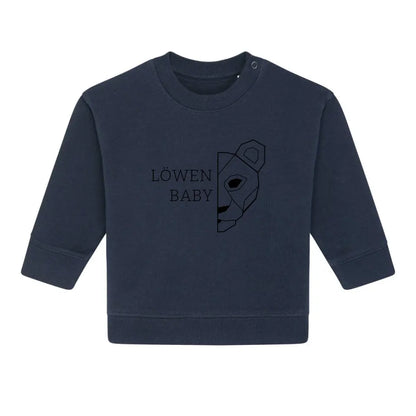 Löwen Baby - Bio Baby Sweatshirt *personalisierbar (ohne Namen)*