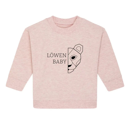 Löwen Baby - Bio Baby Sweatshirt *personalisierbar (ohne Namen)*