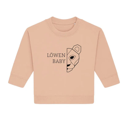 Löwen Baby - Bio Baby Sweatshirt *personalisierbar (ohne Namen)*