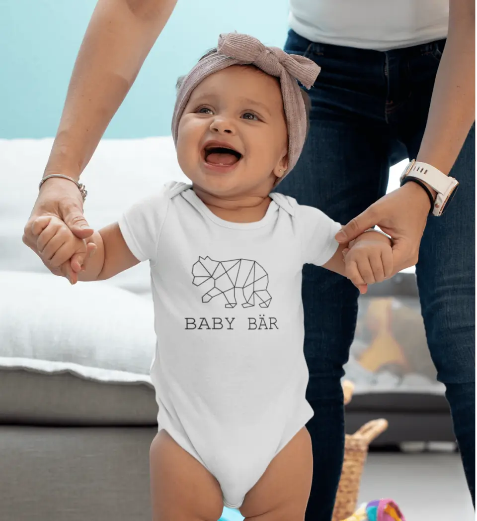 Baby Bär - Bio Baby Body *personalisierbar (ohne Namen)*