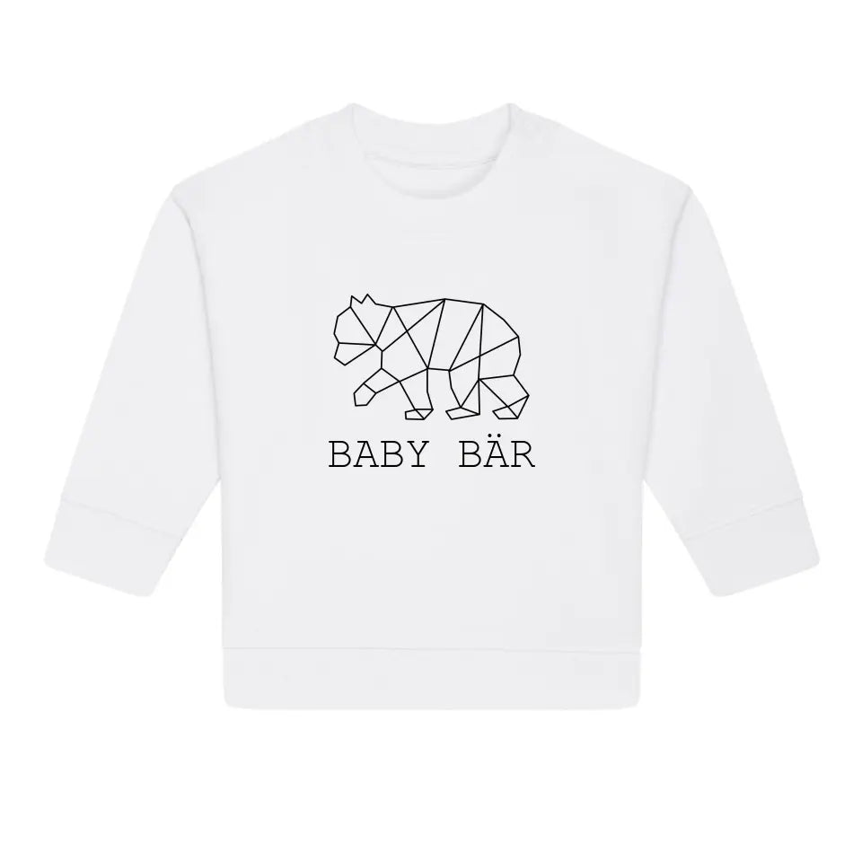 Baby Bär - Bio Baby Sweatshirt *personalisierbar (ohne Namen)*