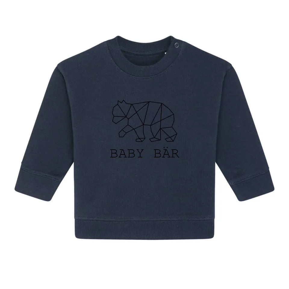 Baby Bär - Bio Baby Sweatshirt *personalisierbar (ohne Namen)*