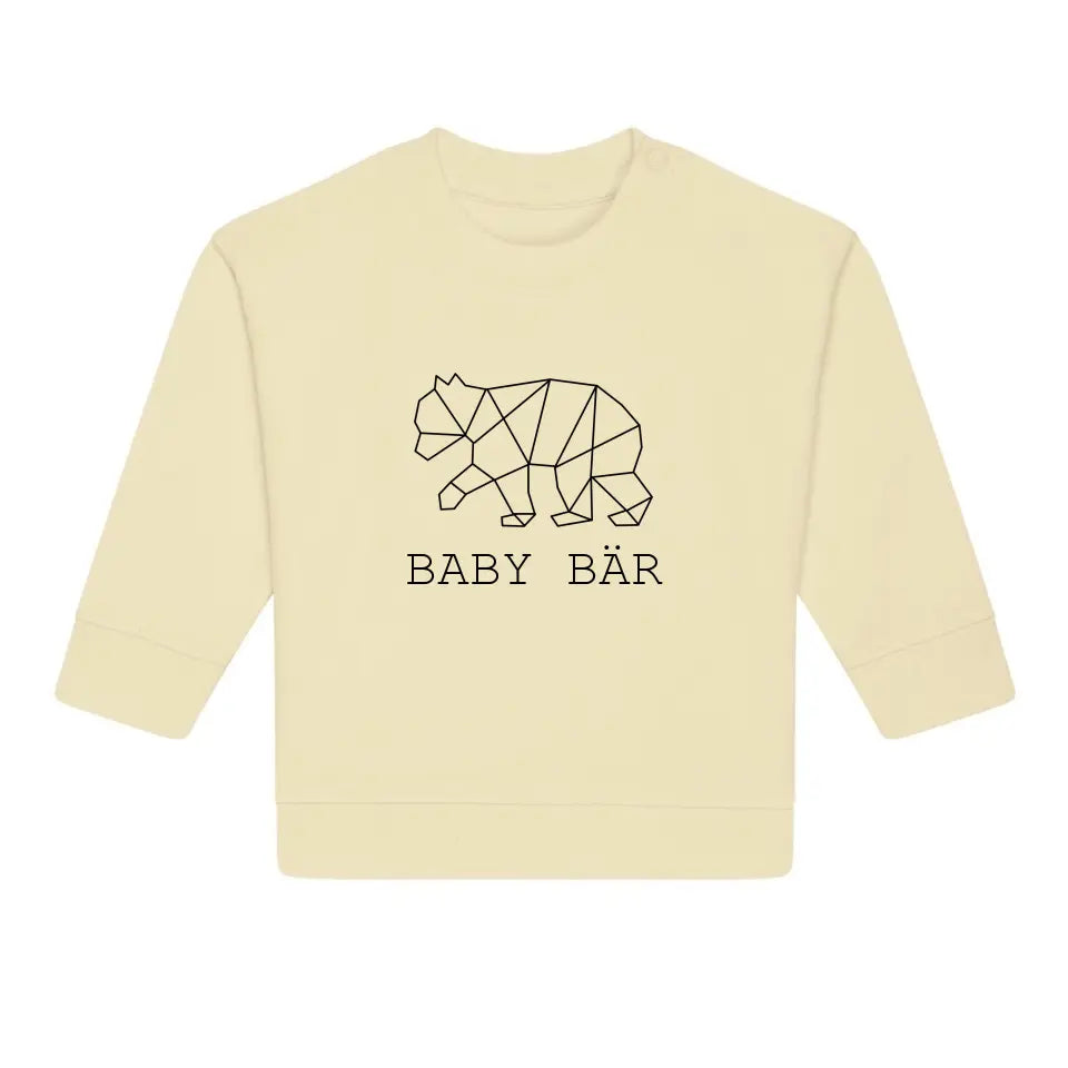 Baby Bär - Bio Baby Sweatshirt *personalisierbar (ohne Namen)*