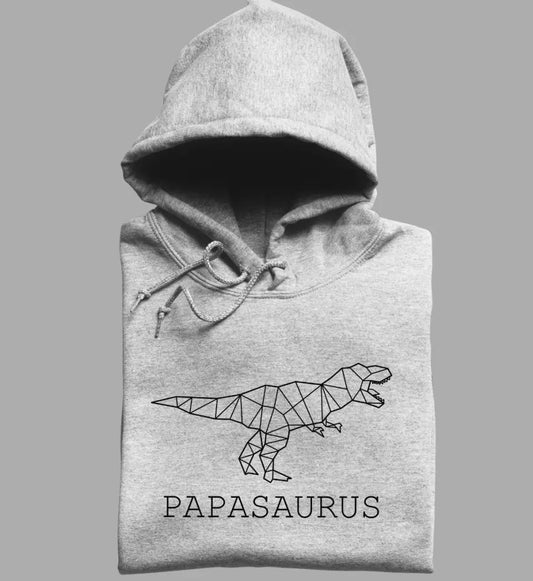 Papasaurus - Bio Unisex Hoodie *personalisierbar (ohne Namen)*