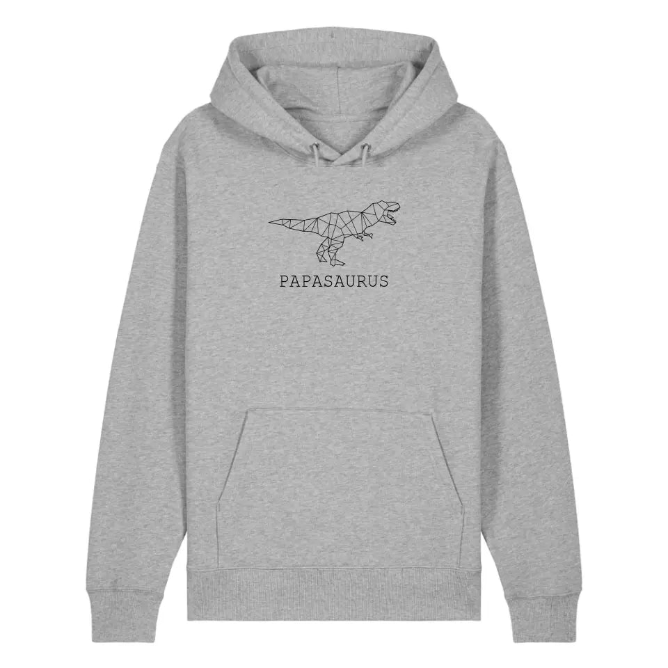 Papasaurus - Bio Unisex Hoodie *personalisierbar (ohne Namen)*