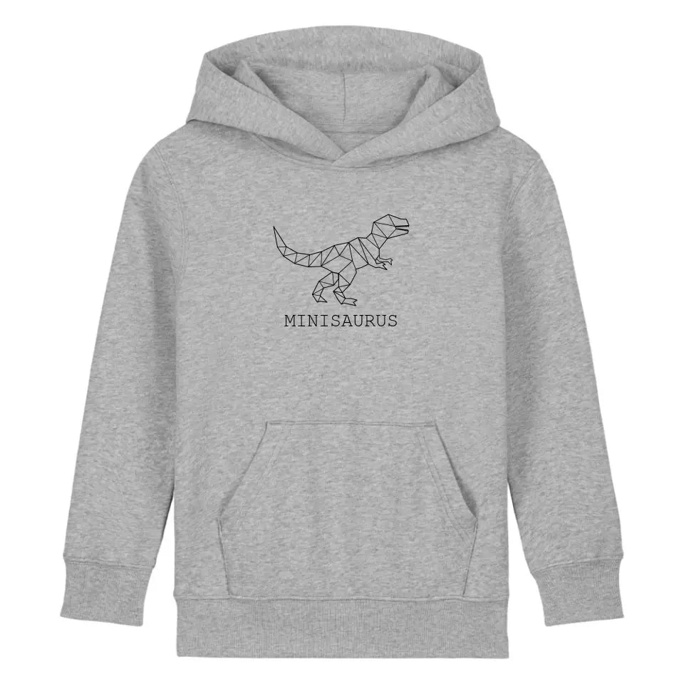 Minisaurus - Bio Kinder Hoodie *personalisierbar (ohne Namen)*