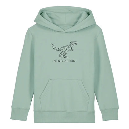 Minisaurus - Bio Kinder Hoodie *personalisierbar (ohne Namen)*