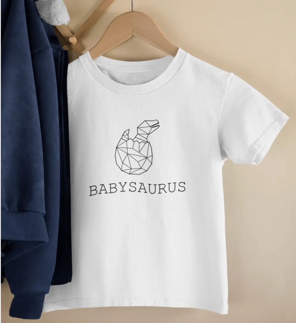 Babysaurus - Bio Baby Shirt *personalisierbar (ohne Namen)*