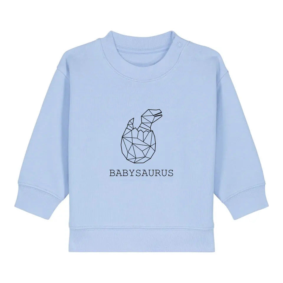 Babysaurus - Bio Baby Sweathirt *personalisierbar (ohne Namen)*