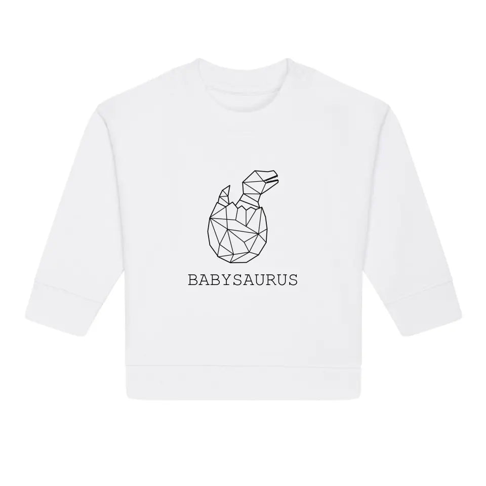 Babysaurus - Bio Baby Sweathirt *personalisierbar (ohne Namen)*