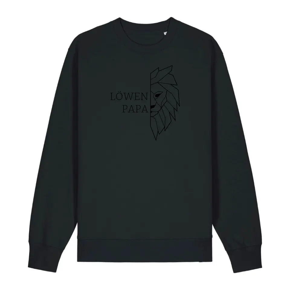 Löwen Papa - Bio Unisex Sweatshirt *personalisierbar (ohne Namen)*