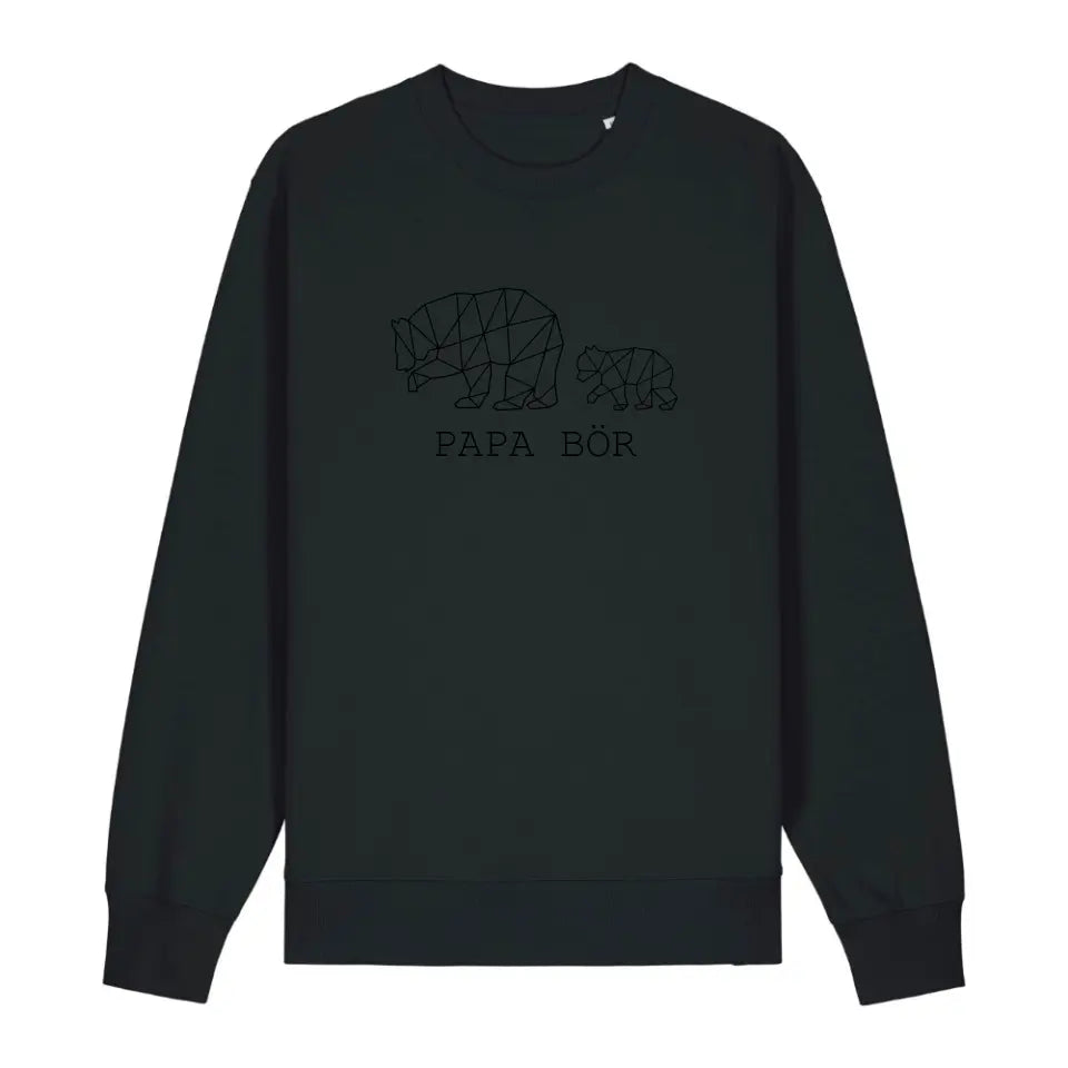 Papa Bör - Bio Unisex Sweatshirt *personalisierbar (1-4 Kinder ohne Namen)*