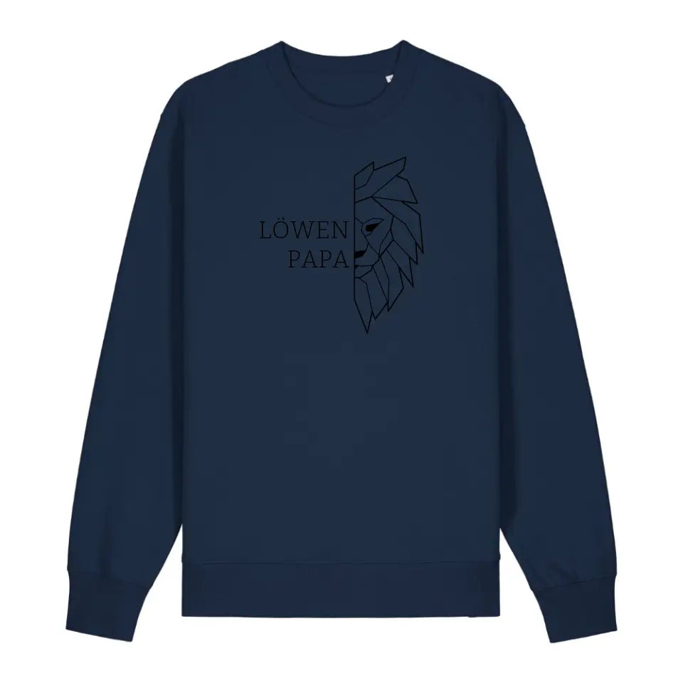 Löwen Papa - Bio Unisex Sweatshirt *personalisierbar (ohne Namen)*