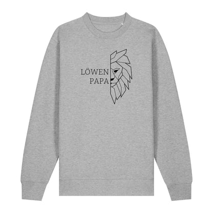 Löwen Papa - Bio Unisex Sweatshirt *personalisierbar (ohne Namen)*