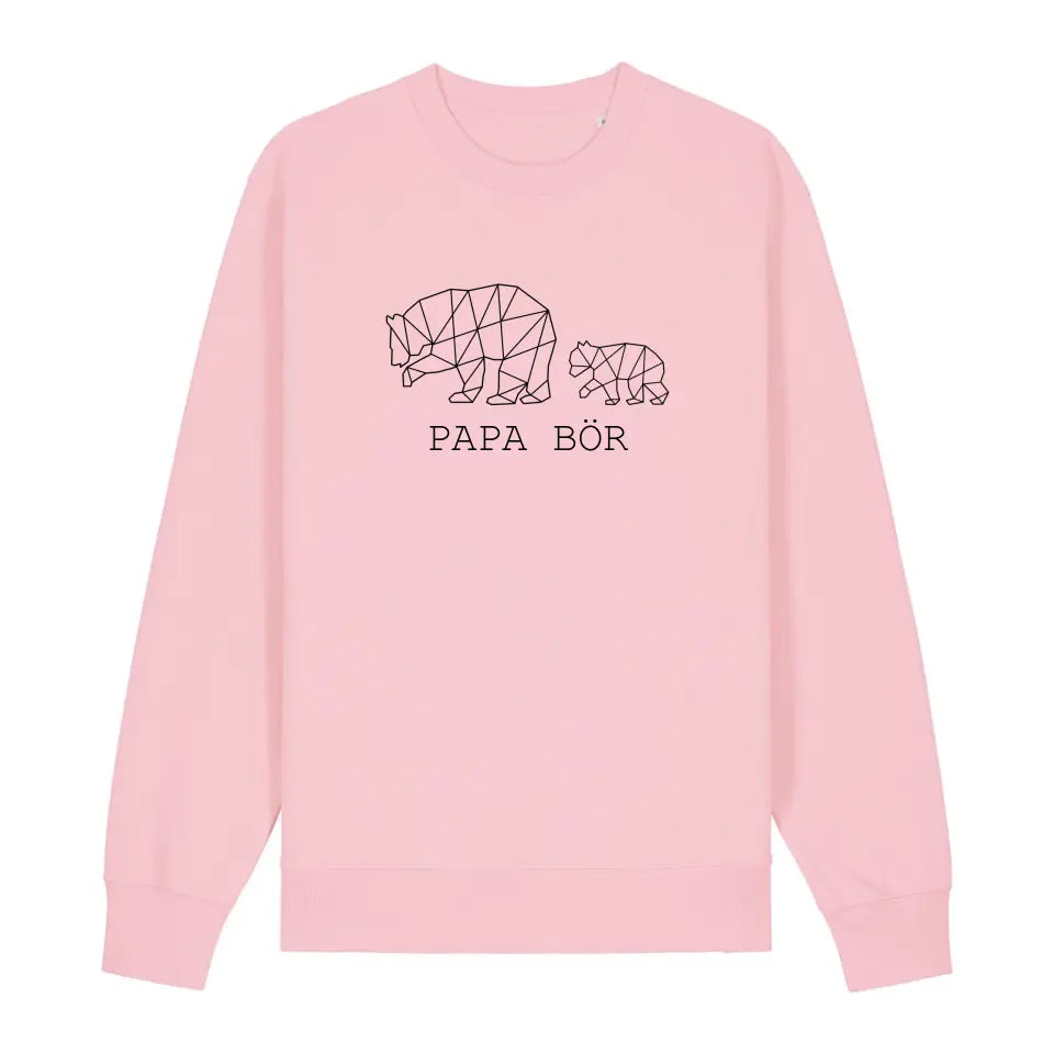 Papa Bör - Bio Unisex Sweatshirt *personalisierbar (1-4 Kinder ohne Namen)*